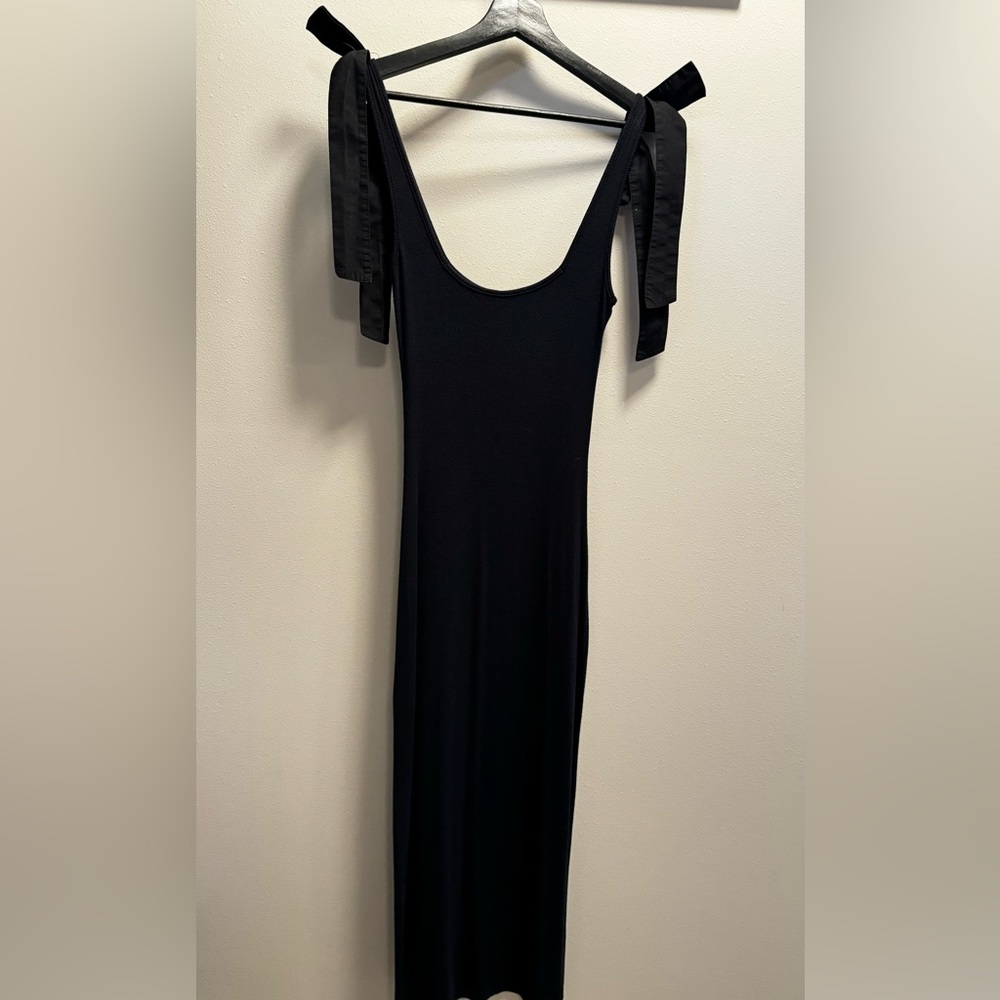 Summersalt ribbed dress with bows
